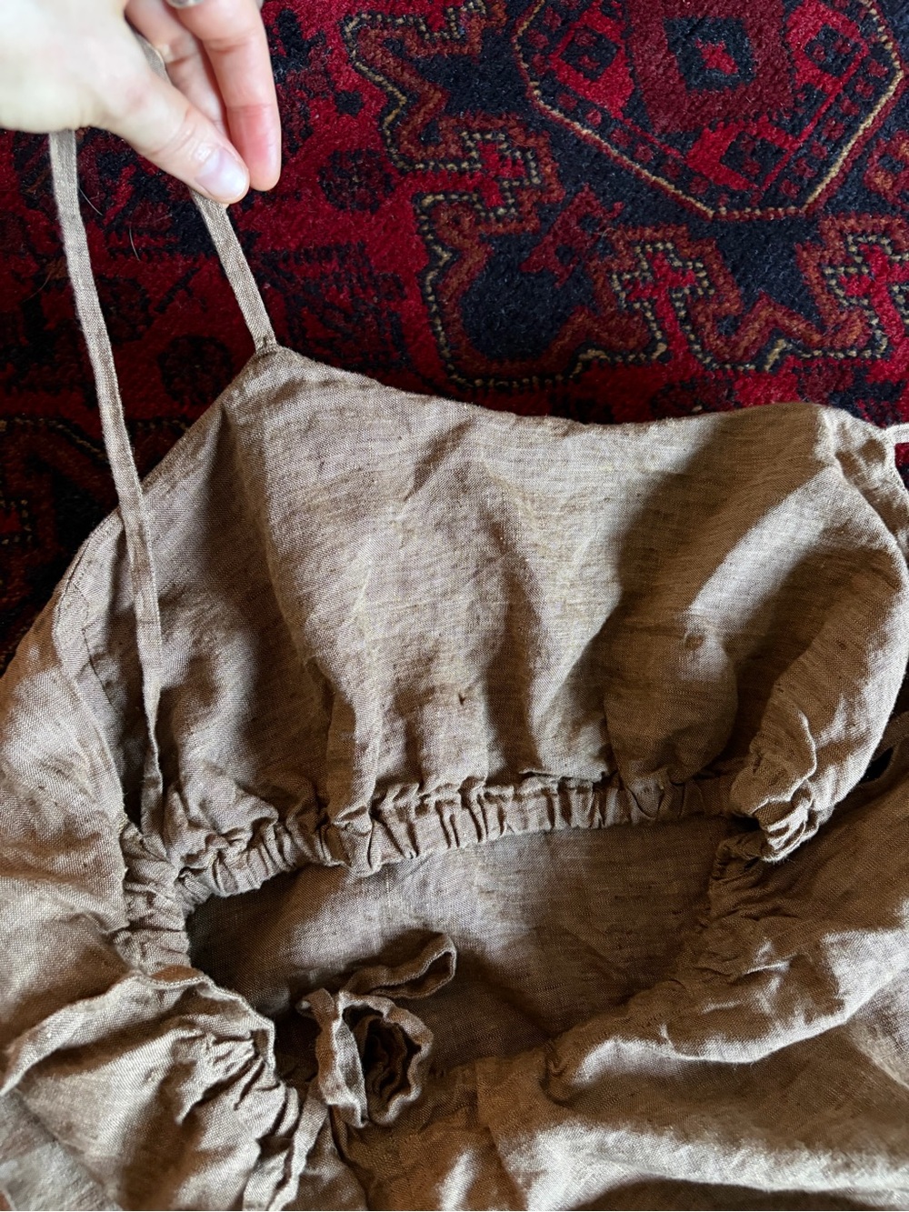 Handmade (by me!) 100% linen dress! - Picture 7 of 10